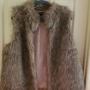 Faux fur vest